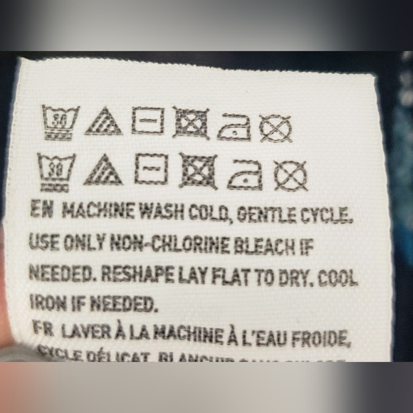 American Eagle Kimono Cardigan Floral Embroidery Medium Black Aztec Southwestern - Picture 14 of 14